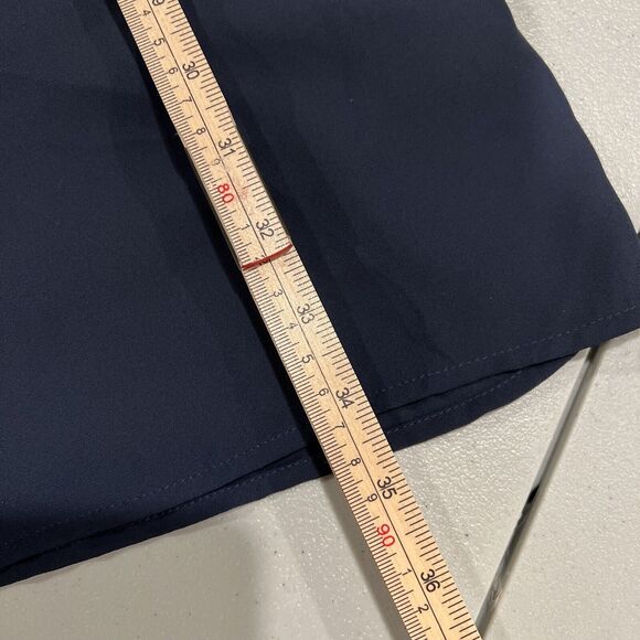 Eclair Dress Women M Blue Shift Cross Cross Back Chic Glam Capsule - Picture 11 of 12